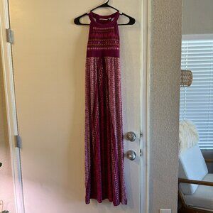 Athleta Persia Rio Raspberry Racerback Maxi Dress with Built-in Bra - Womens XXS